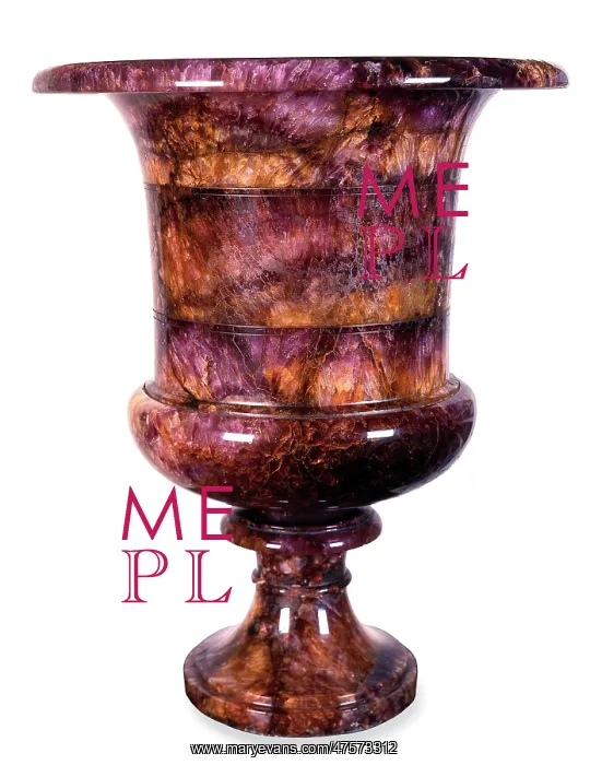 : Blue John vase : Blue John vase