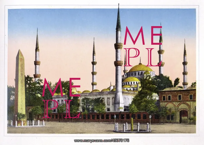 : The Blue Mosque (The Sultan Ahmed Mosque) and Hippodrome : The Blue Mosque (The Sultan Ahmed Mosque) and Hippodrome