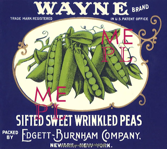  : Blue Pea Label