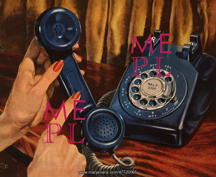  : Blue Rotary Phone