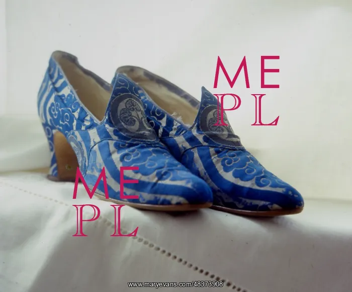  : Blue shoes from Harrods, 1920s