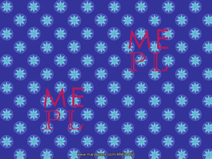  : Blue stars design
