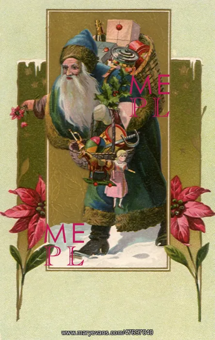  : Blue-Suited Santa