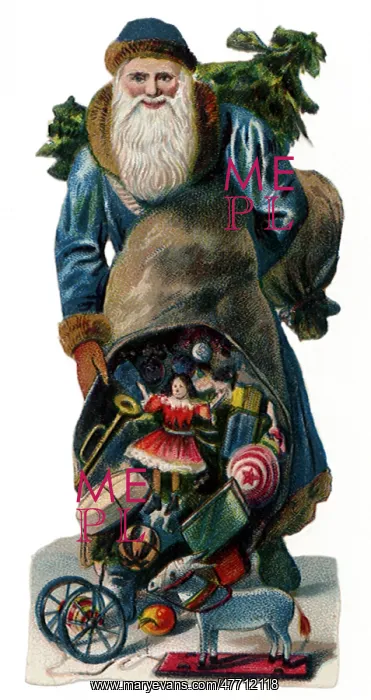  : Blue Suited Santa