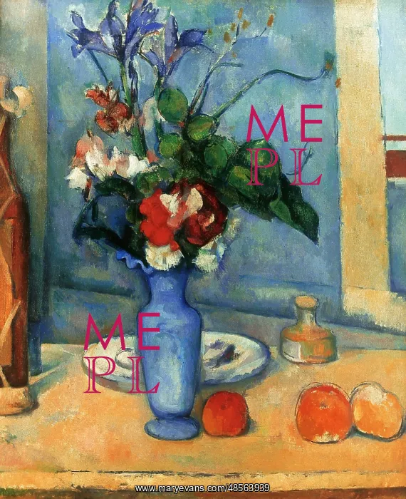 : Blue Vase, by Paul Cezanne : Blue Vase, by Paul Cezanne