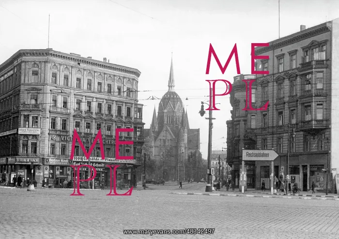 : The Bluecherplatz in Berlin, 1943 : The Bluecherplatz in Berlin, 1943