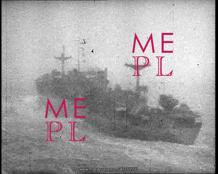 : A Blurry Image of a Cargo Ship Advancing Through : A Blurry Image of a Cargo Ship Advancing Through