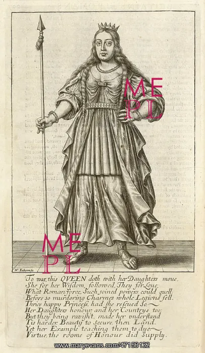  : Boadicea, queen of the Iceni, wife of Prasutagus