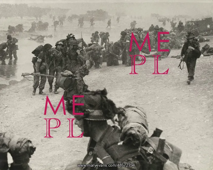 : On board landing craft - D-Day - WW2 : On board landing craft - D-Day - WW2