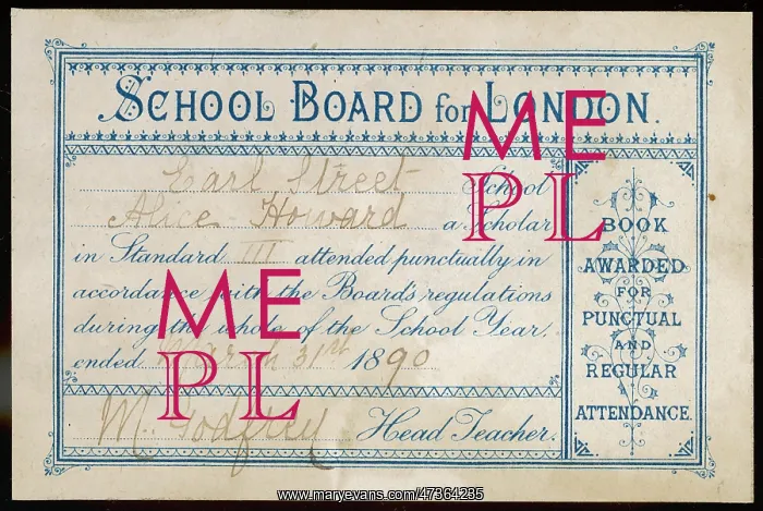 : BOARD SCHOOL BOOKPLATE : BOARD SCHOOL BOOKPLATE