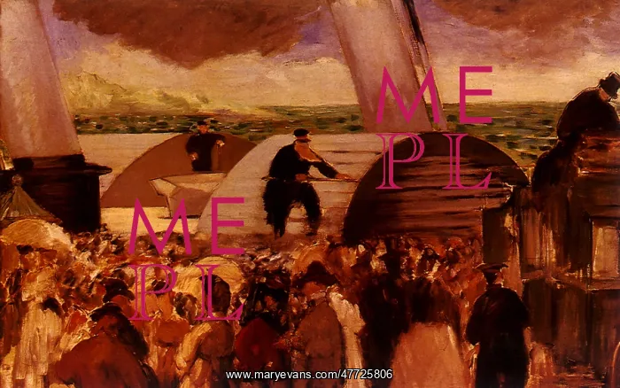  : Boat Departure, by Manet