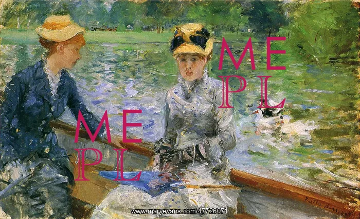 : Boat Ride, Summer's Day, by Morisot : Boat Ride, Summer's Day, by Morisot