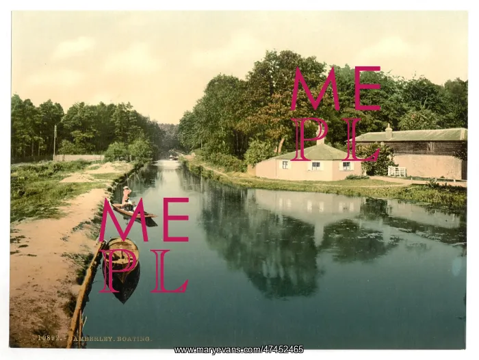 : Boating at Camberley, England : Boating at Camberley, England