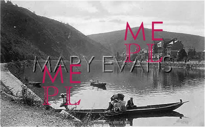 : BOATING AT DINANT 1907 : BOATING AT DINANT 1907