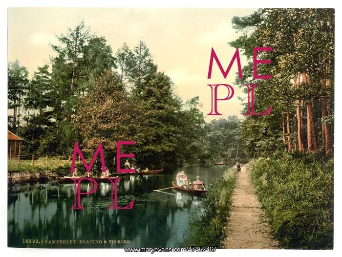 : Boating and fishing, Camberley, England : Boating and fishing, Camberley, England