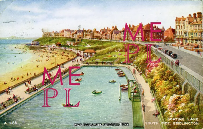 : Boating Lake, Bridlington, Yorkshire : Boating Lake, Bridlington, Yorkshire