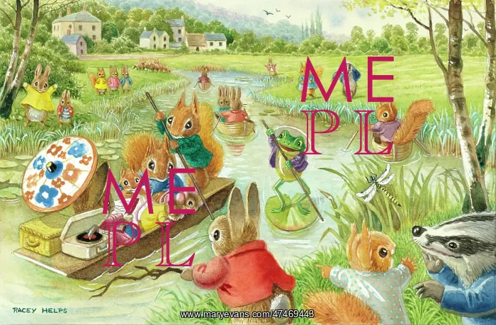 : Boating on the River - rabbits, squirrels etc : Boating on the River - rabbits, squirrels etc