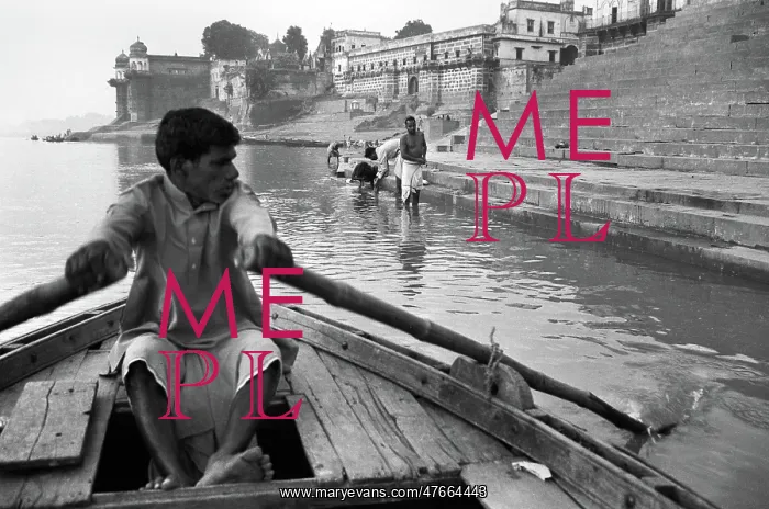 : Boatman, Ganges, India : Boatman, Ganges, India