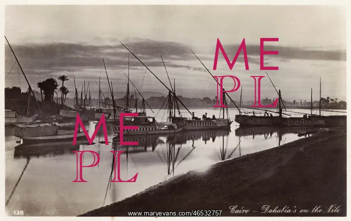 : Boats on the Nile at dusk - Cairo, Egypt : Boats on the Nile at dusk - Cairo, Egypt