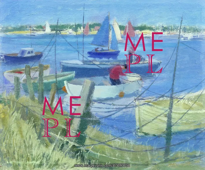  : Boats and Ropes – river scene with boats