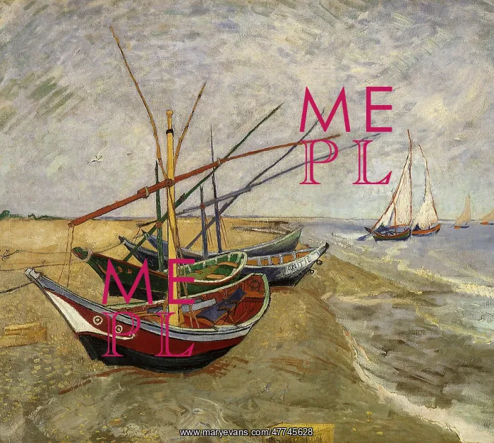  : Boats at Saintes-Maries, by Van Gogh