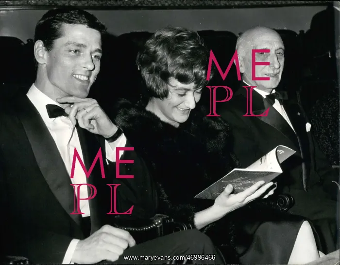 : Bob Westhoff and Francoise Sagan at ballet, Paris : Bob Westhoff and Francoise Sagan at ballet, Paris