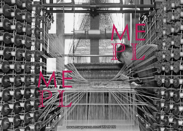 : Bobbins in a loom, 1931 : Bobbins in a loom, 1931