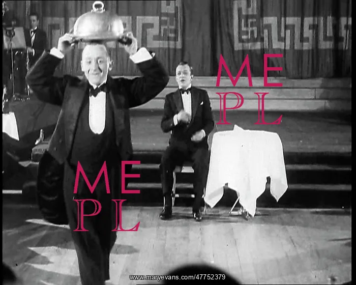 : Bobby Howes Performing a Comic Routine With a Waiter : Bobby Howes Performing a Comic Routine With a Waiter