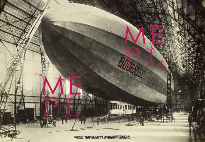 : Bodensee Rigid Airship, c. 1920 : Bodensee Rigid Airship, c. 1920