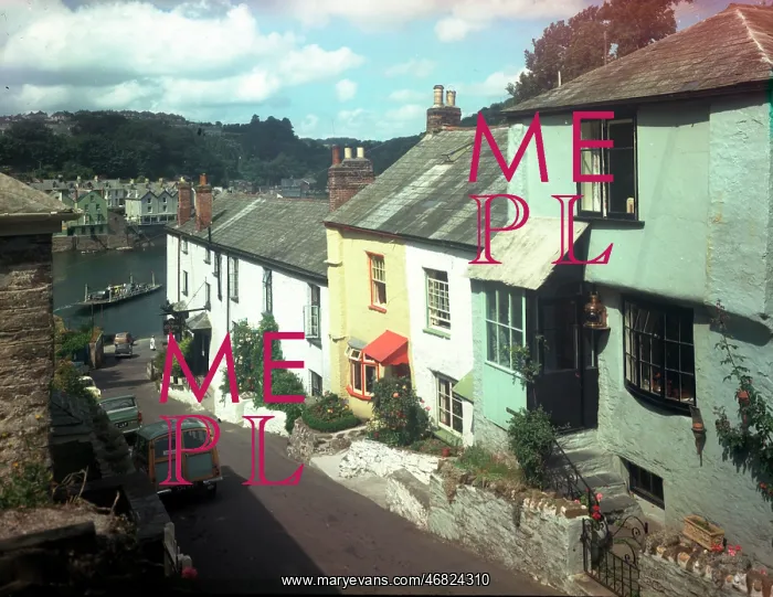: Bodinnick and the ferry, Fowey : Bodinnick and the ferry, Fowey