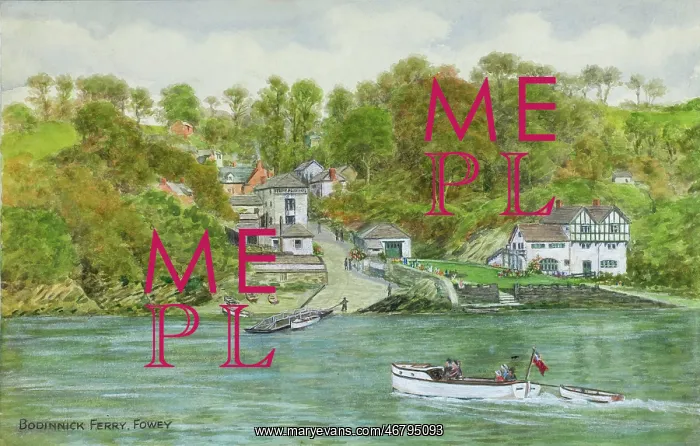 : Bodinnick Ferry near Fowey, Cornwall : Bodinnick Ferry near Fowey, Cornwall