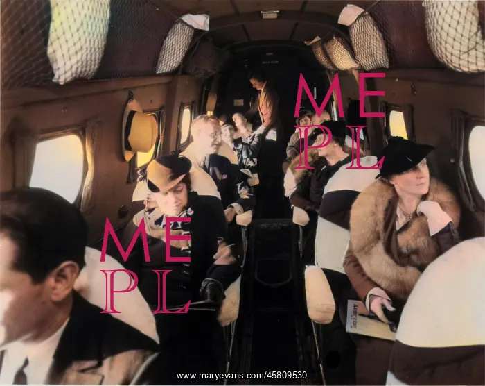 : Boeing 247 cabin of United