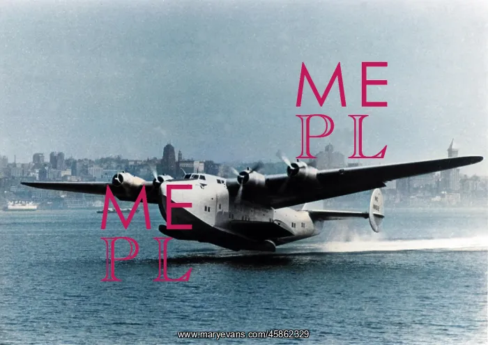 : Boeing 314A taking off - Pan Am : Boeing 314A taking off - Pan Am
