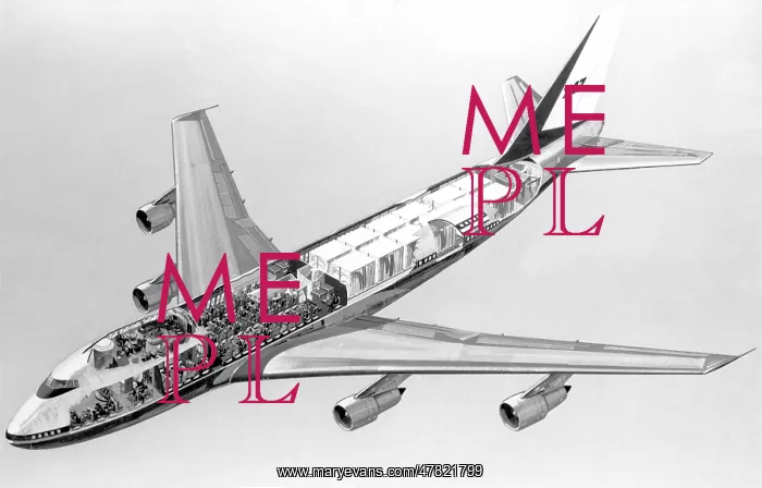 : Boeing 747-100 Combi cutaway : Boeing 747-100 Combi cutaway