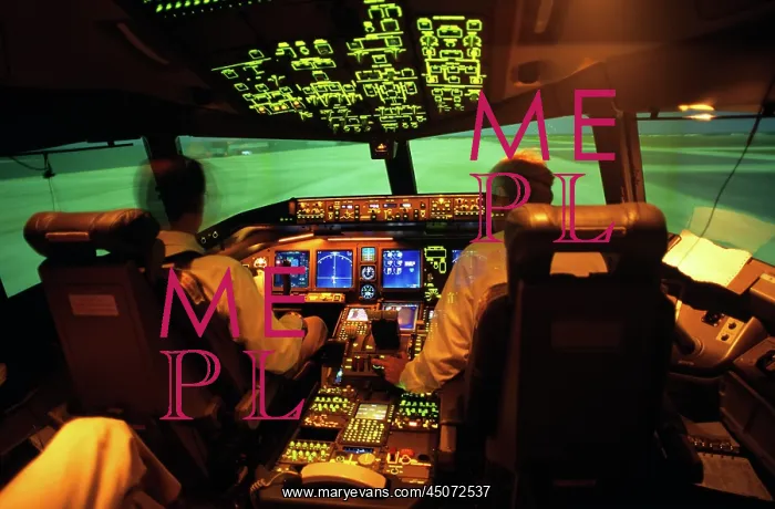 : Boeing 777 Two Men Pilots in Flight Simulator Man Pilot : Boeing 777 Two Men Pilots in Flight Simulator Man Pilot