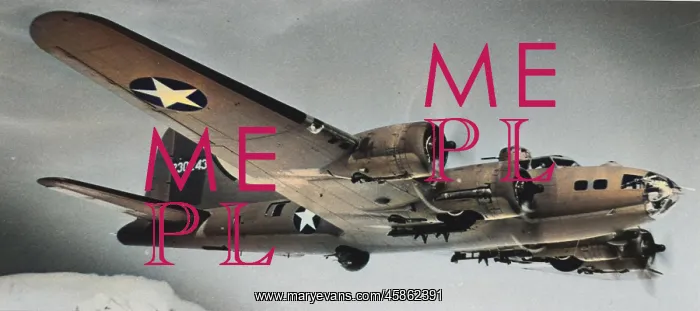  : Boeing B-17F flying, from starboard