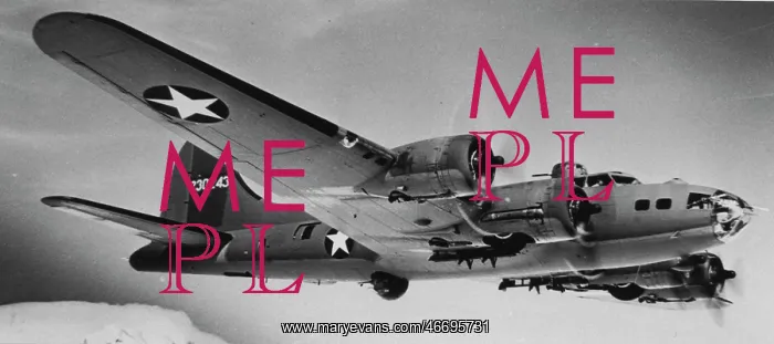  : Boeing B-17F flying, from starboard