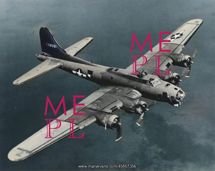  : Boeing B-17G flying, from above