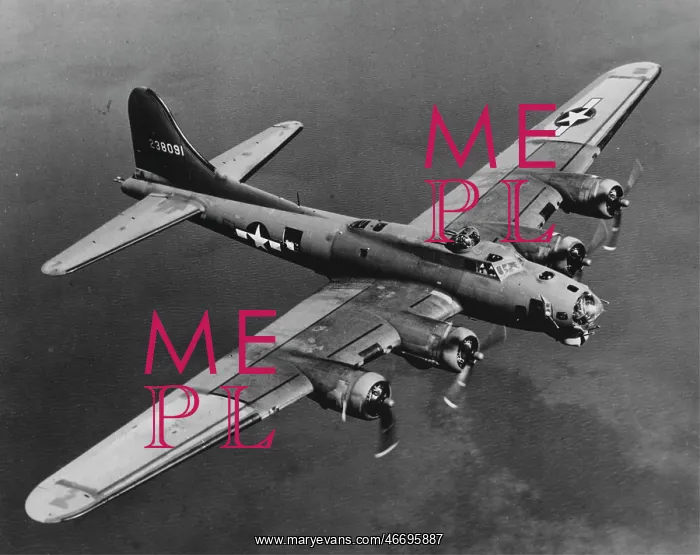  : Boeing B-17G flying, from above