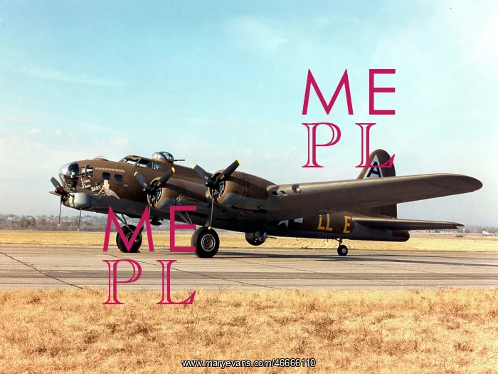  : Boeing B-17G (forward view, parked)