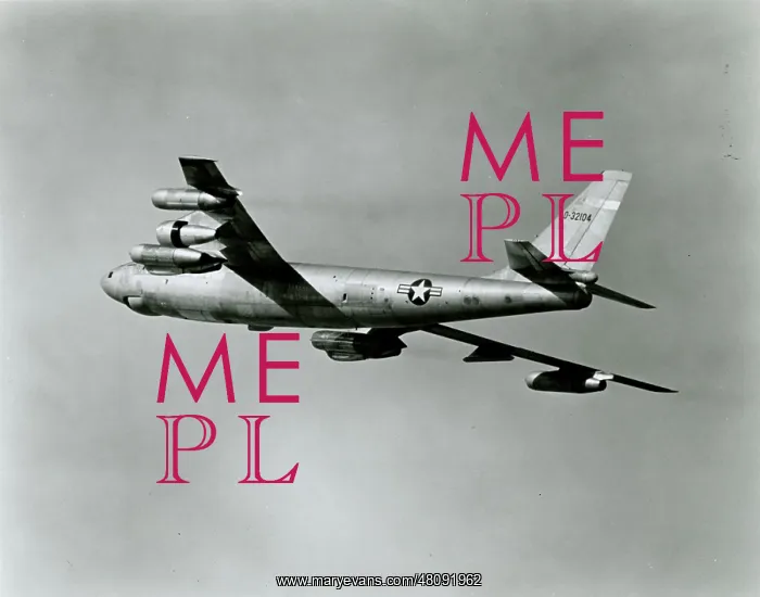 : Boeing B-47E Stratojet, 53-2104, modified to test the Ge : Boeing B-47E Stratojet, 53-2104, modified to test the Ge