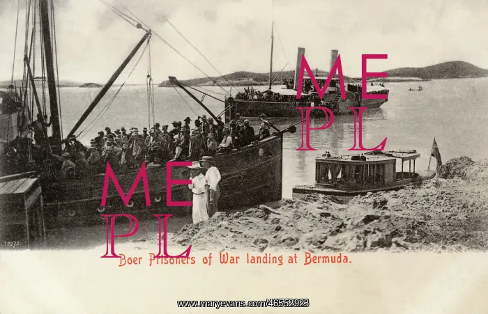 : Boer Prisoners of War landing at Bermuda : Boer Prisoners of War landing at Bermuda