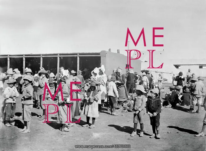 : Boer women and children at a concentration camp : Boer women and children at a concentration camp