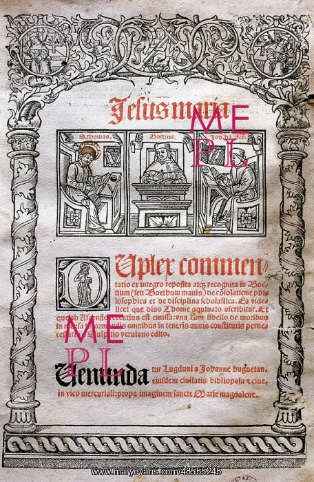 : Boethius (480-524). Consolation of Philosophy. Cover. Leyden : Boethius (480-524). Consolation of Philosophy. Cover. Leyden