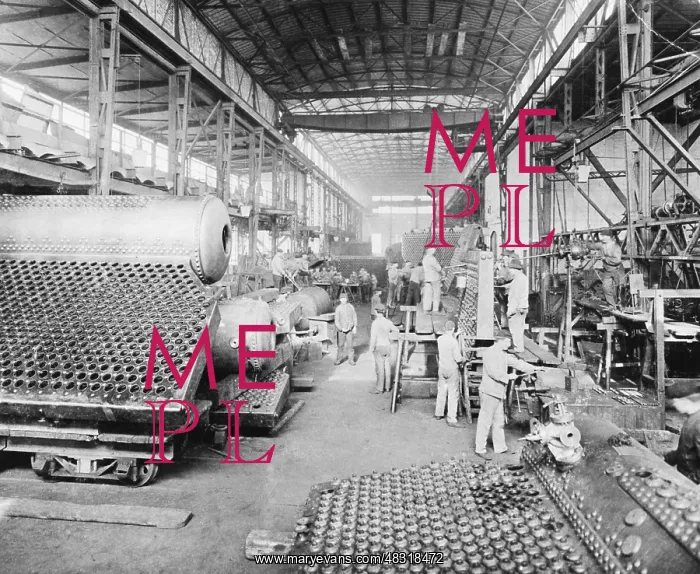 : Boiler manufacturing plant, 1905 : Boiler manufacturing plant, 1905
