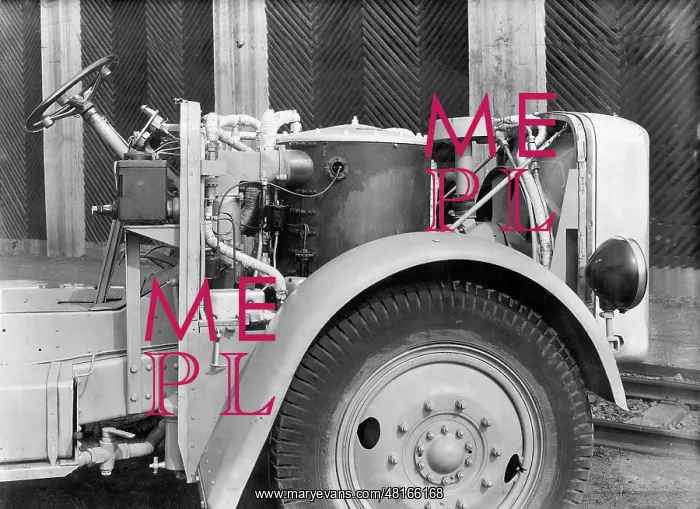 : Boiler plant of a steam bus, 1934 : Boiler plant of a steam bus, 1934