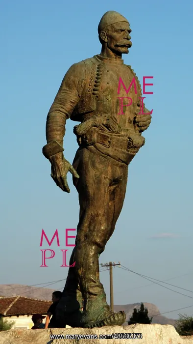 : Boletini, Isa (1864-1916). Statue. Shkodra. Republic of Alb : Boletini, Isa (1864-1916). Statue. Shkodra. Republic of Alb
