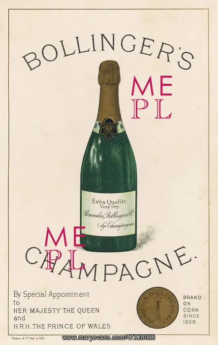  : Bollingers Champagne