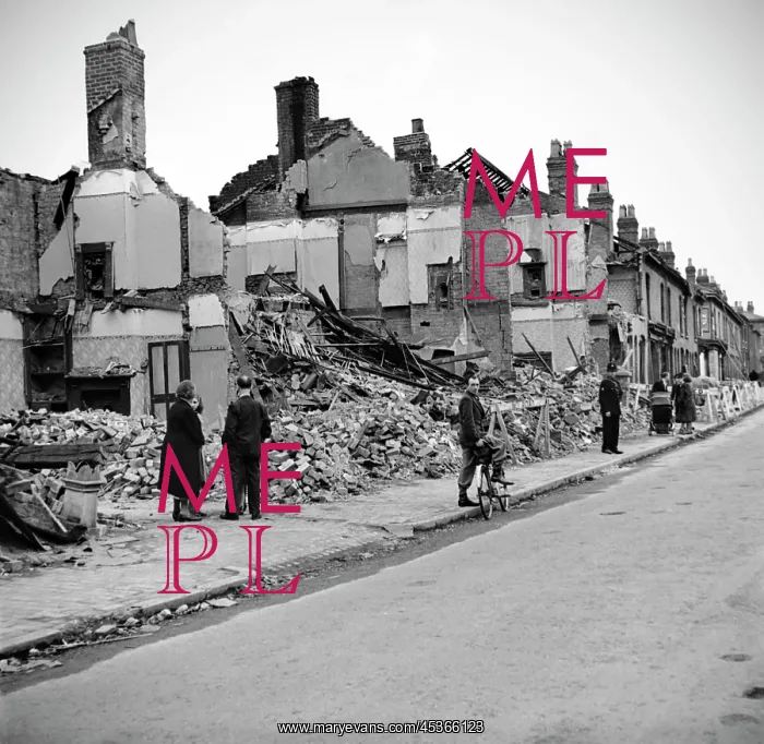 : Bomb damage, Birmingham 1942 : Bomb damage, Birmingham 1942