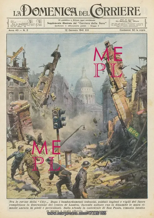 : BOMB DAMAGE IN LONDON : BOMB DAMAGE IN LONDON